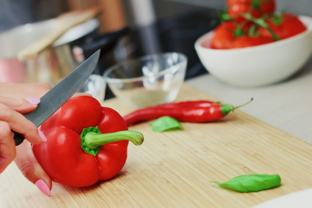 Red bell peppers are high in vitamin C that can strengthen the immune system