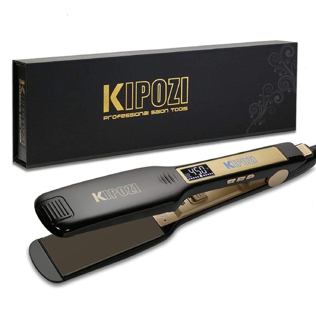 KIPOZI Professional Titanium Flat Iron Hair Straightener. Amazon.com