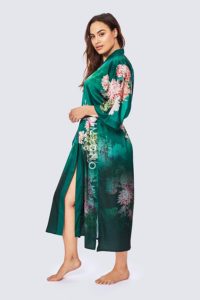 KIM+ONO Women's Plus Size Charmeuse Kimono Robe Long.  Amazon.com