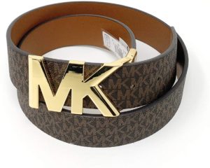 Michael Kors Signature Logo Reversible Belt - Brown. Amazon.com