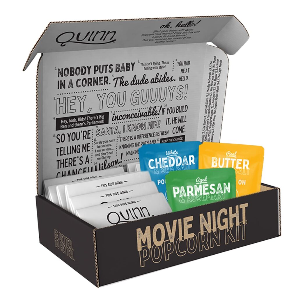 Quinn Movie Night Popcorn Variety Gift Kit. Amazon,com