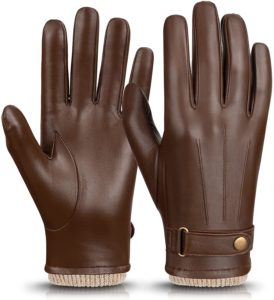 Men's Winter Gloves Nappa Leather Cashmere Touchscreen - Thermal Gifts for Dad. Amazon.com