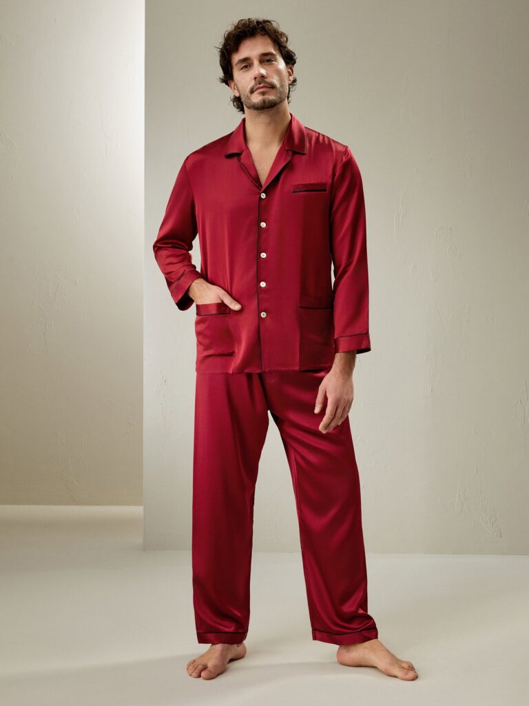 Silk Pajamas Set for Men