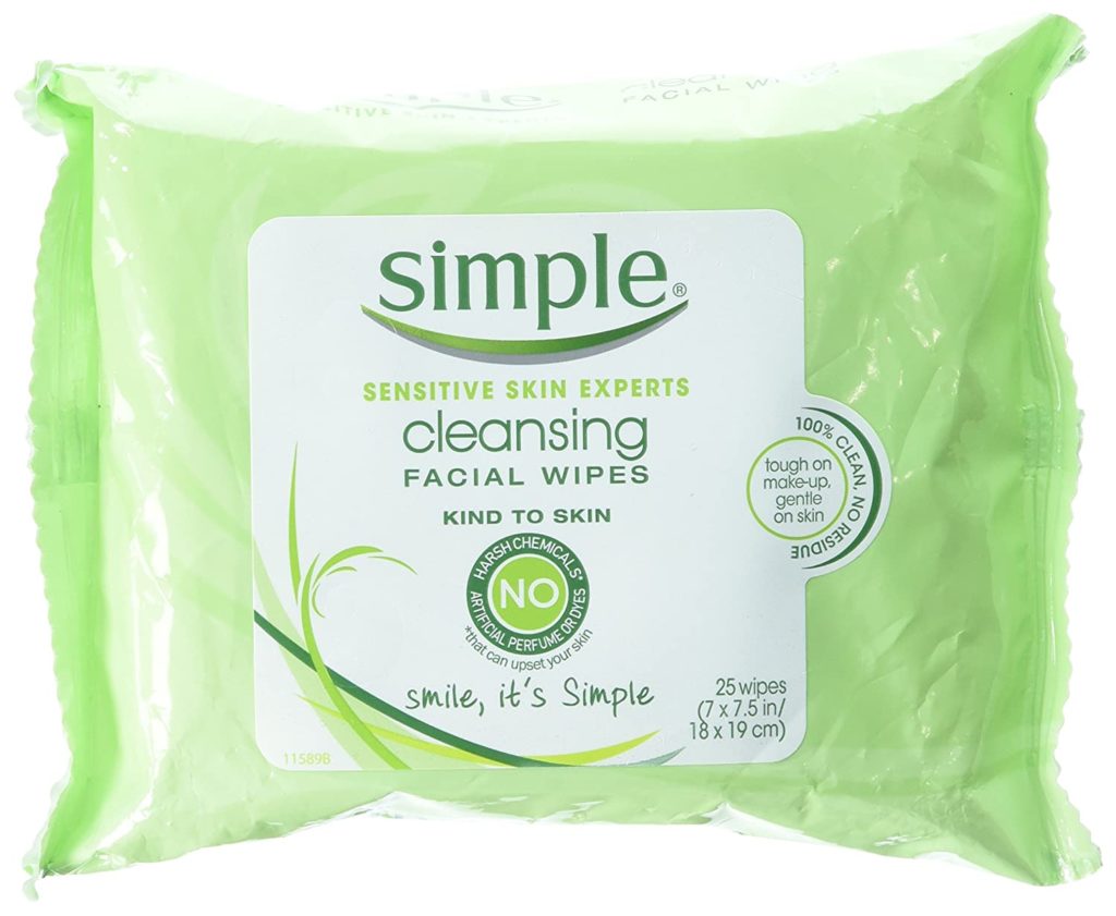 Simple cleansing wipes. Amazon.com