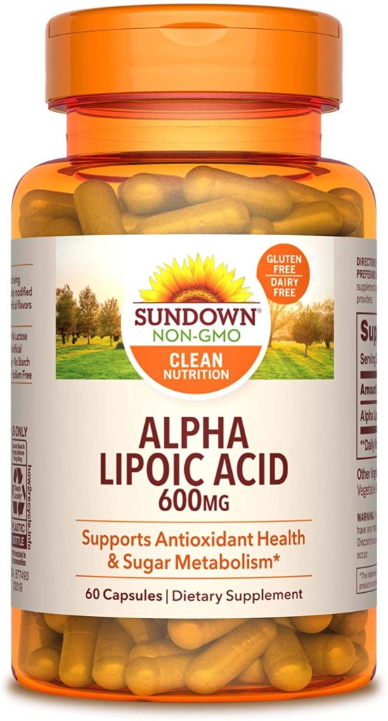 Sundown Super Alpha Lipoic Acid 600 mg. Amazon.com