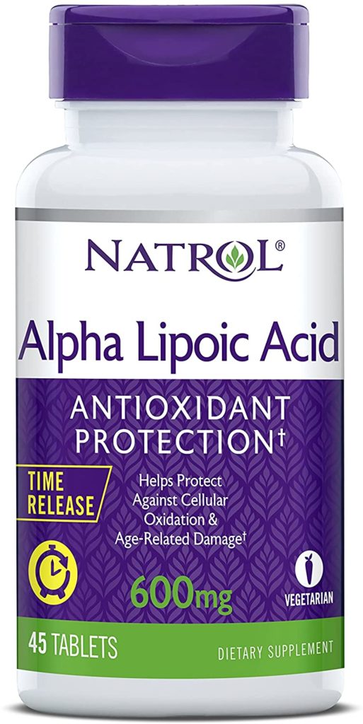 Natrol Alpha Lipoic Acid Tr 600mg Tablets. Amazon.com