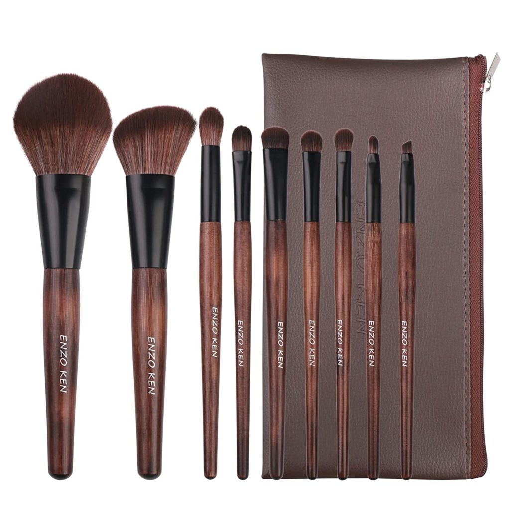 ENZO KEN Vegan Bamboo Makeup Brush Set. Amazon.com