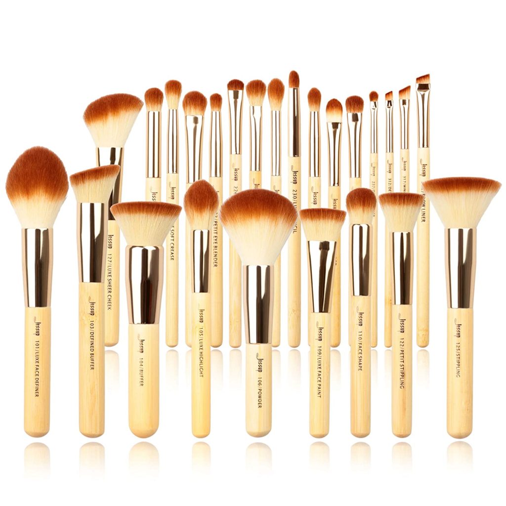 Jessup Professional Bamboo Makeup Brushes. Amazon.com