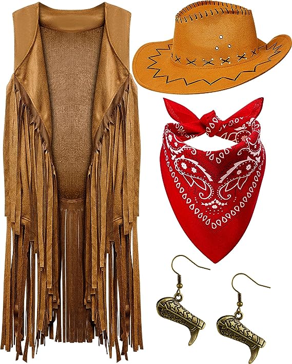 4 Pieces Cowgirl Outfit