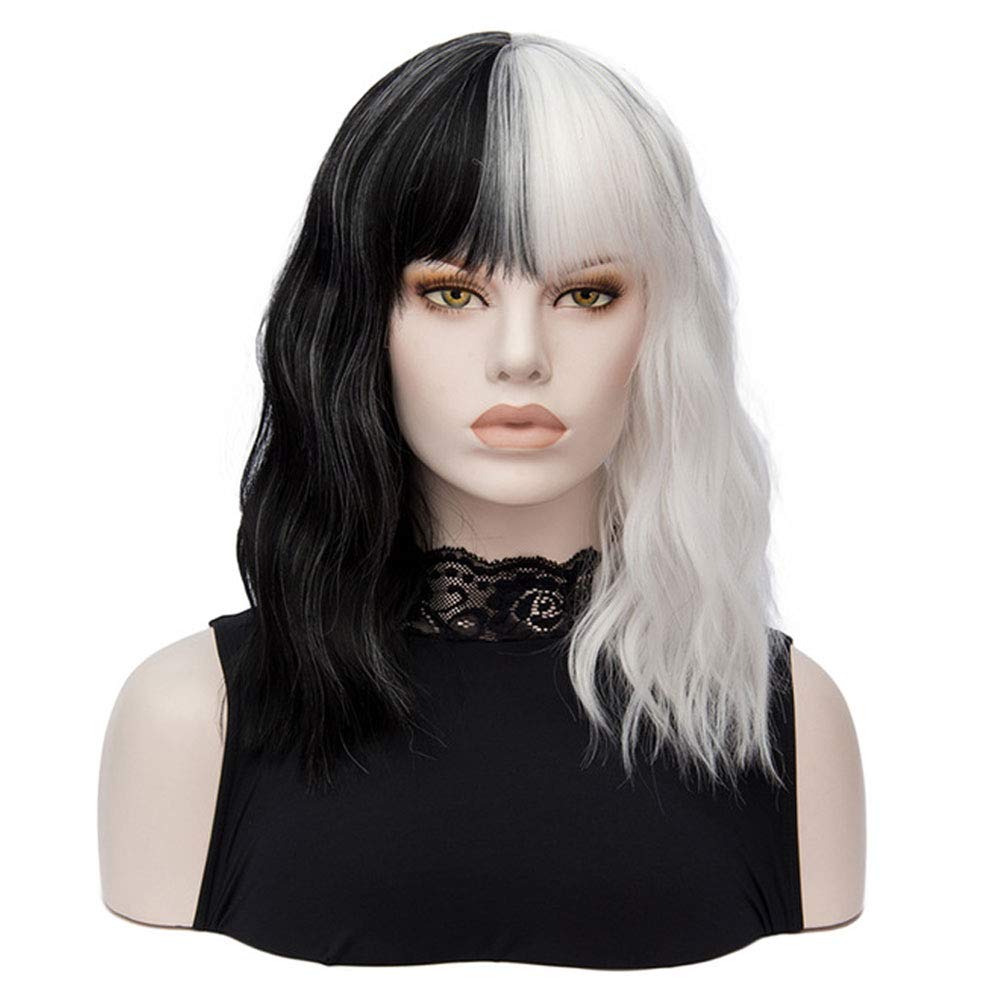 Black & white wig
