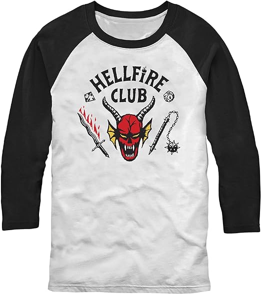Hellfire Club 3/4 Sleeve Raglan Tee
