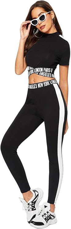 Women's 2-Piece Tracksuit Workout Outfits