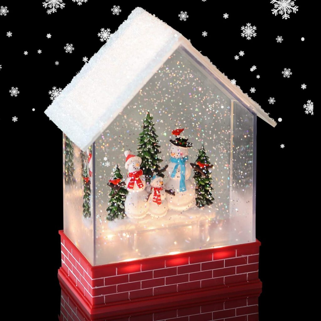 Musical Snow Globe House with Timer
