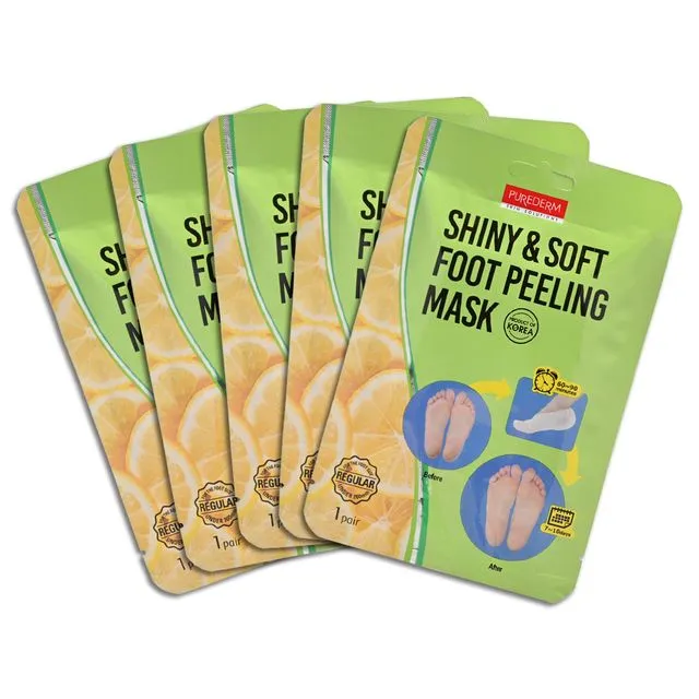 PUREDERM - Shiny & Soft Foot Peeling Mask Set
