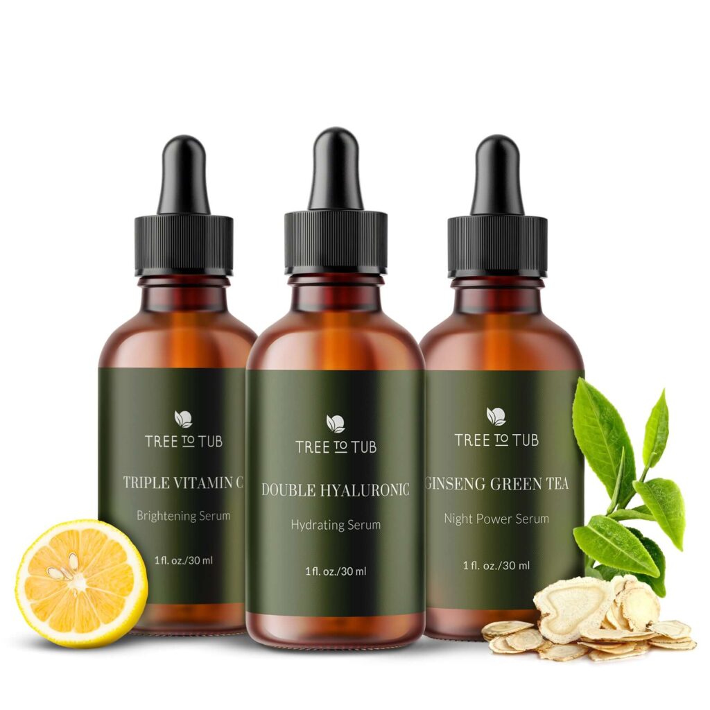 Trio of Rejuvenating & Deep Hydrating Serums for Face