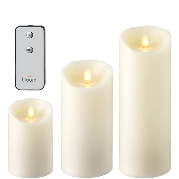 Electric Fake Candle Set With Remote