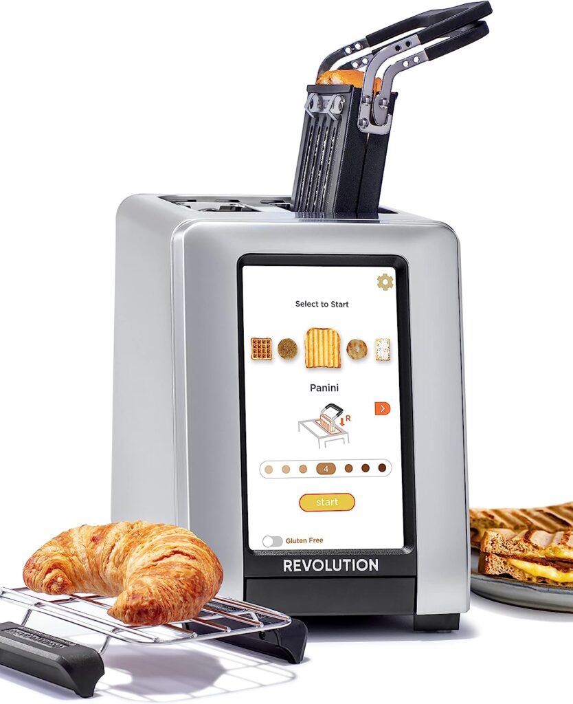 Smart Toaster with Patented InstaGLO Technology, Warming Rack & Panini Press